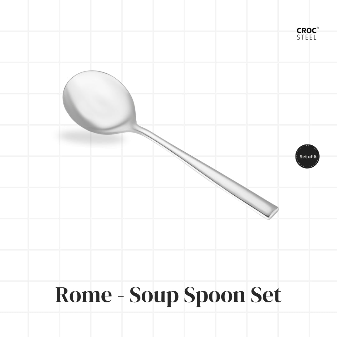 Rome - Soup Spoon Set – Crocsteel