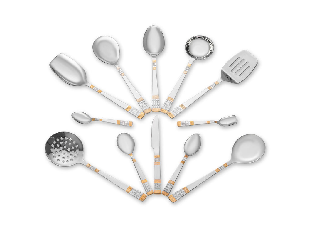 Real Goldplated Serving - Serving Cutlery Set