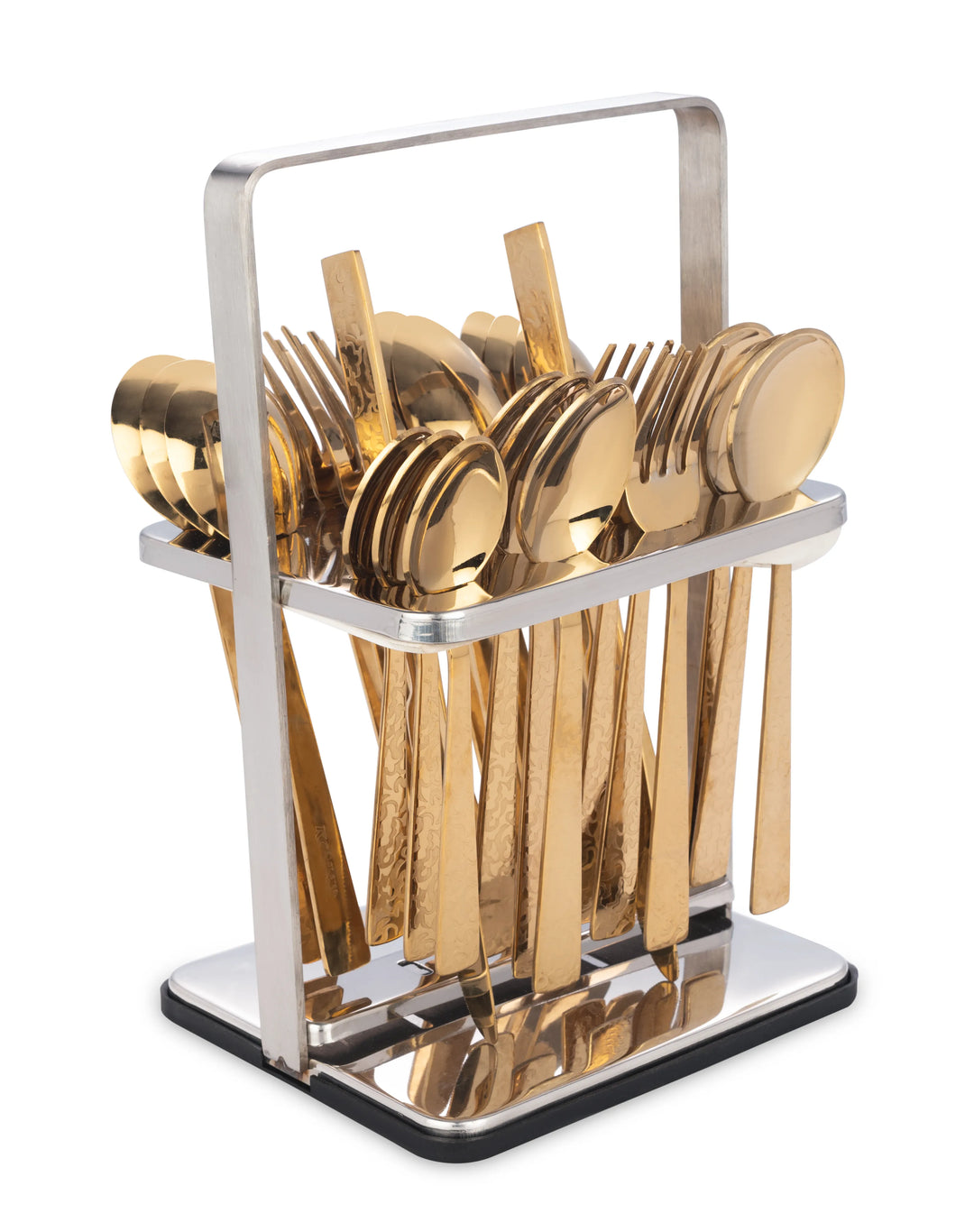 Gold Engraved Cutlery Stand